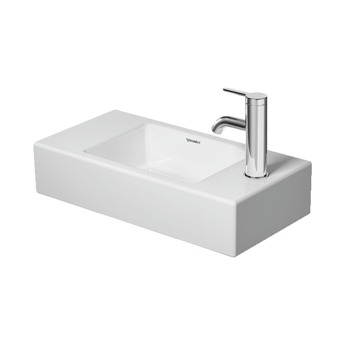 Duravit Möbelwaschtisch Vero Air 50x25cm, o. ÜL, m HLB, HL links, weiß