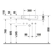 Duravit Möbelwaschtisch Vero Air 50x25cm, o. ÜL, m HLB, HL rechts, weiß-4