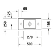 Duravit Möbelwaschtisch Vero Air 50x25cm, o. ÜL, m HLB, HL rechts, weiß-5