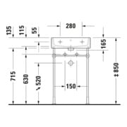 Duravit Möbelwaschtisch Vero Air 50x47cm, we, m HL, o ÜL, m Hahnlochbank-5