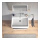Duravit Möbelwaschtisch Vero Air 60x47, we, o HL, m ÜL, mit Hahnlochbank