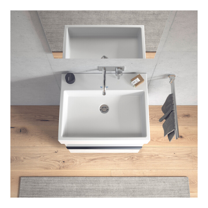 Duravit Möbelwaschtisch Vero Air 60x47, we, o HL, m ÜL, mit Hahnlochbank