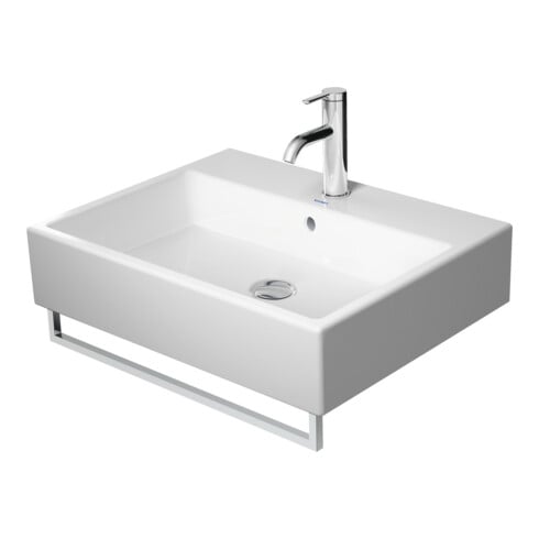 Duravit Möbelwaschtisch Vero Air 60x47cm, we, o. HL, ÜL, mit Hahnlochbank