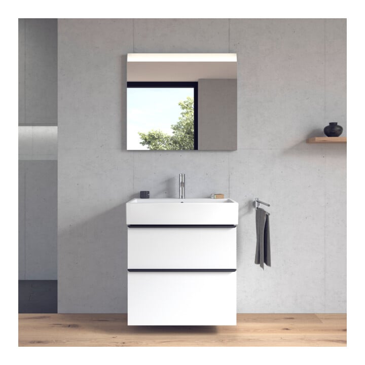 Duravit Möbelwaschtisch Vero Air 70x47cm, we, m HL, ÜL, Hahnlochbank