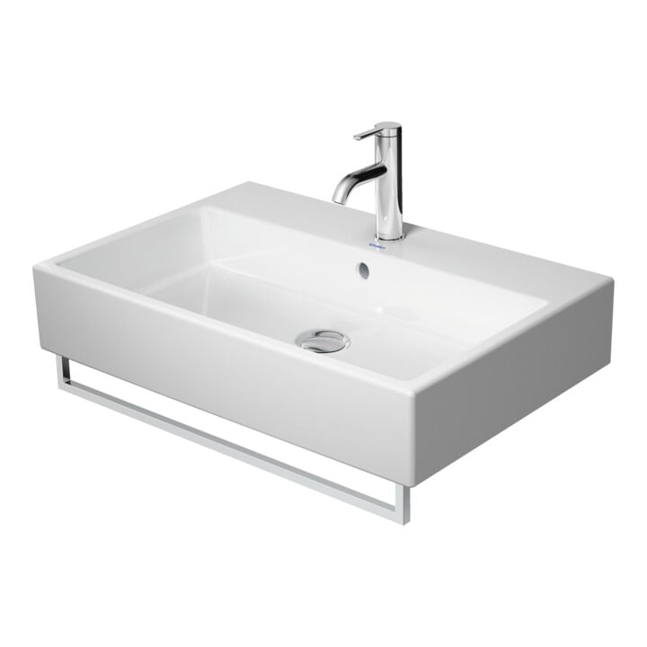 Duravit Möbelwaschtisch Vero Air 70x47cm, we, o. HL, ÜL, mit Hahnlochbank