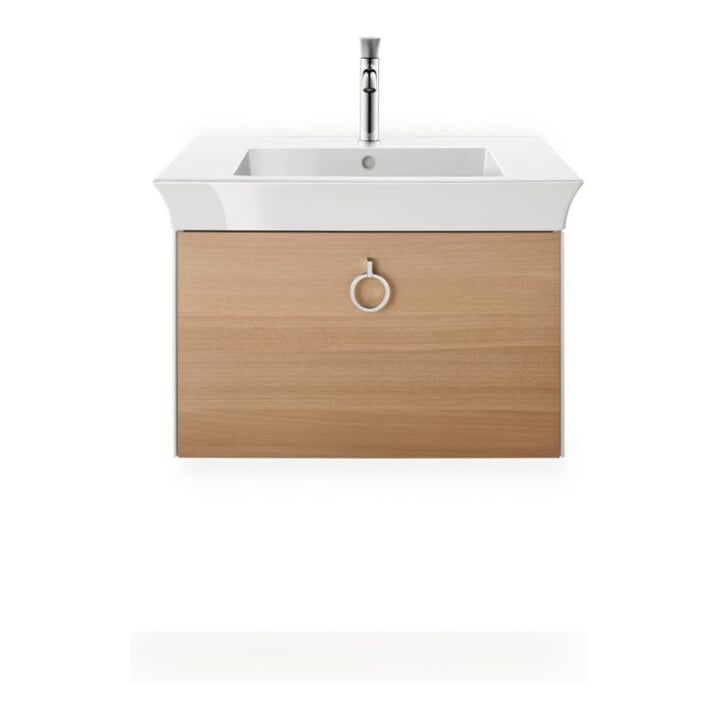 Duravit Möbelwaschtisch White Tulip 75x49cm, m HL, we, m ÜL, Hahnlochbank