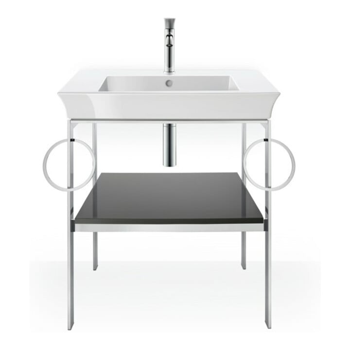 Duravit Möbelwaschtisch White Tulip 75x49cm, m HL, we, m ÜL, Hahnlochbank