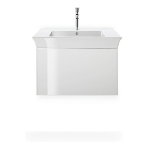 Duravit Möbelwaschtisch White Tulip 75x49cm, m HL, we WG, m ÜL, Hahnlochbank