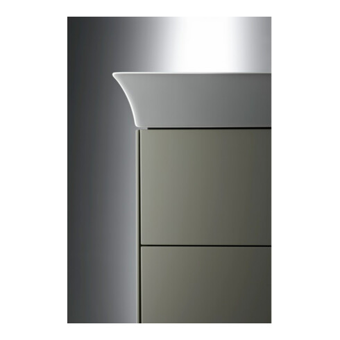 Duravit Möbelwaschtisch White Tulip 75x49cm, o. HL, we WG, m ÜL, HLB