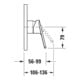 Duravit No. 1 Fertigmontageset UP-Einhebel-Brausemischer, 1 Verbr., chr