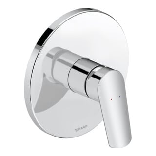 Duravit No. 1 Kit de montage complet Mitigeur douche encastré 1 voie, chromé