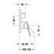 Duravit No. 1 Kit de montage prêt à l'emploi UP-WA.-EHM, 2 voies, combinaison sécurité, chromé-4