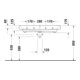 Duravit No. 1 Meuble lavabo 100x46 cm, avec trop-plein, tablette mitigeur, blanc