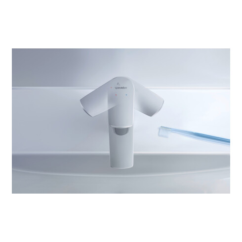 Duravit No. 1 Waschtisch-Einhebelmischer S m Zugst.-Ablaufgarn., Ausl. 100mm, chrom