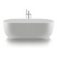 Duravit Oval-Badewanne Luv 160x75x46cm, frei., 2 RS, matt-weiß-1