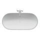 Duravit Oval-Badewanne Luv 160x75x46cm, frei., 2 RS, matt-weiß-4