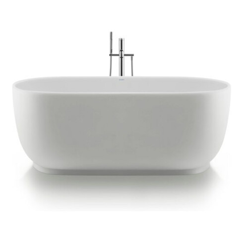 Duravit Oval-Badewanne Luv 180x85x46cm, frei., 2 RS, matt-weiß