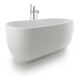 Duravit Oval-Badewanne Luv 180x85x46cm, frei., 2 RS, matt-weiß-4
