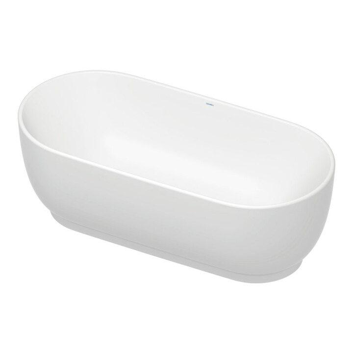Duravit Oval-Badewanne Luv 180x85x46cm, frei., 2 RS, matt-weiß