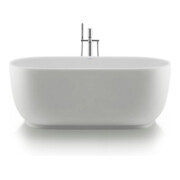 Duravit Oval-Badewanne Luv 180x85x46cm, frei., 2 RS, matt-weiß-5