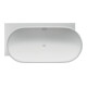 Duravit Oval-Badewanne Luv 185x95x46cm, Eck li, 2 RS, matt-weiß-1