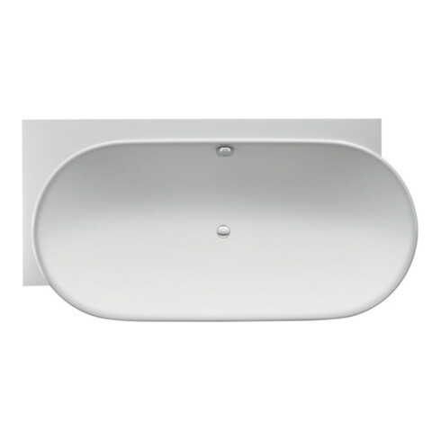 Duravit Oval-Badewanne Luv 185x95x46cm, Eck li, 2 RS, matt-weiß