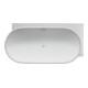Duravit Oval-Badewanne Luv 185x95x46cm, Eck re, 2 RS, weiß-1