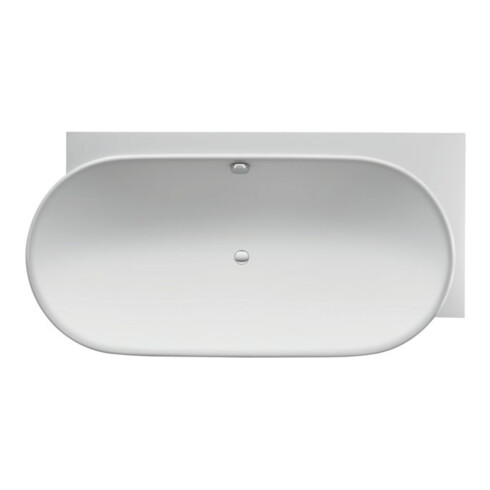 Duravit Oval-Badewanne Luv 185x95x46cm, Eck re, 2 RS, weiß