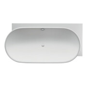Duravit Oval-Badewanne Luv 185x95x46cm, Eck re, 2 RS, weiß
