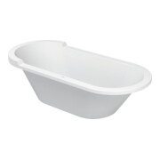 Duravit Oval-Badewanne Starck 180x80x46cm, EB-Version, 2 RS, weiß