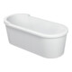 Duravit Oval-Badewanne Starck 180x80x46cm, freist., 2 RS, weiß-1