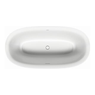 Duravit Oval-Badewanne White Tulip 160x80x48cm, frei., 2 RS, weiß