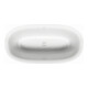 Duravit Oval-Badewanne White Tulip 160x80x48cm, frei., 2 RS, weiß-1