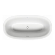Duravit Oval-Badewanne White Tulip 160x80x48cm, frei., 2 RS, weiß