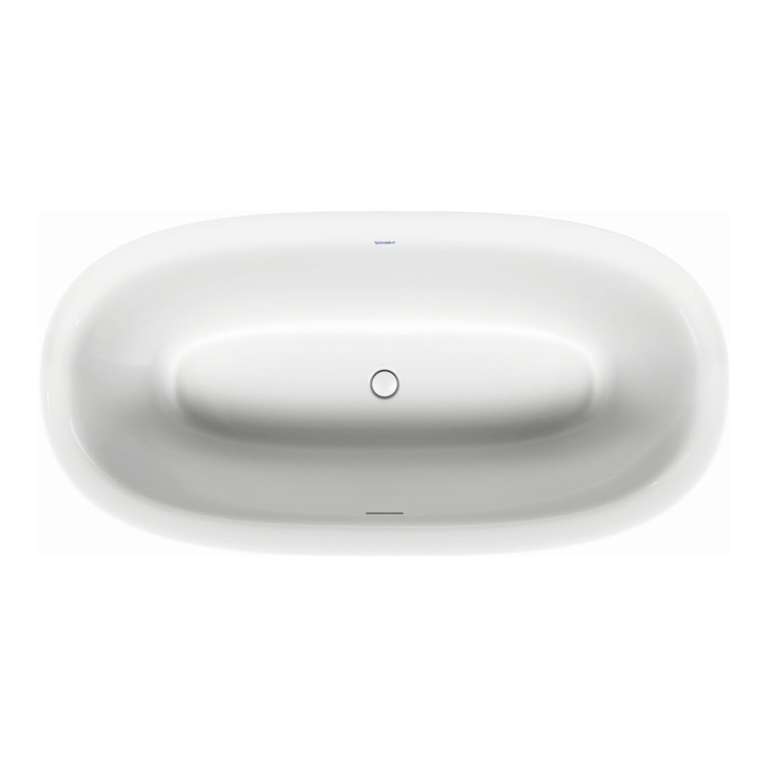 Duravit Oval-Badewanne White Tulip 160x80x48cm, frei., 2 RS, weiß