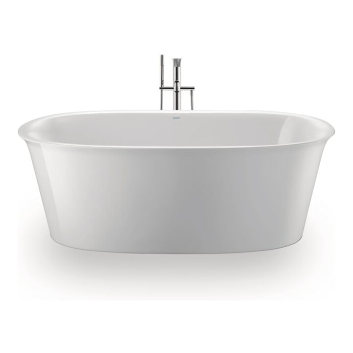Duravit Oval-Badewanne White Tulip 160x80x48cm, frei., 2 RS, weiß