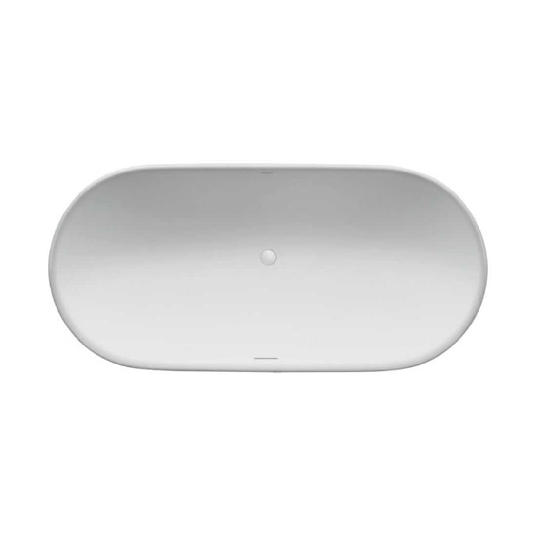 Duravit Oval-Baignoire Luv 160x75x46 cm, autoportante, 2 poignées, blanc mat