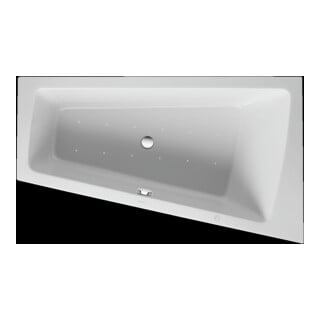 Duravit Paiova baignoire balnéo 170x100 cm, Air-Sys, EB-Vers, 1 RS R, blanc