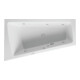 Duravit Paiova baignoire balnéo 170x100 cm, jet, version EB, 1 RS gauche, blanc-1
