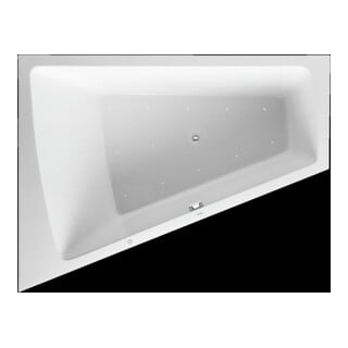 Duravit Paiova baignoire balnéo 180x140 cm, Air-Sys, EB-Vers, 1 RS L, blanc