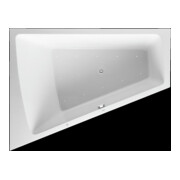 Duravit Paiova baignoire balnéo 180x140 cm, Air-Sys, EB-Vers, 1 RS L, blanc