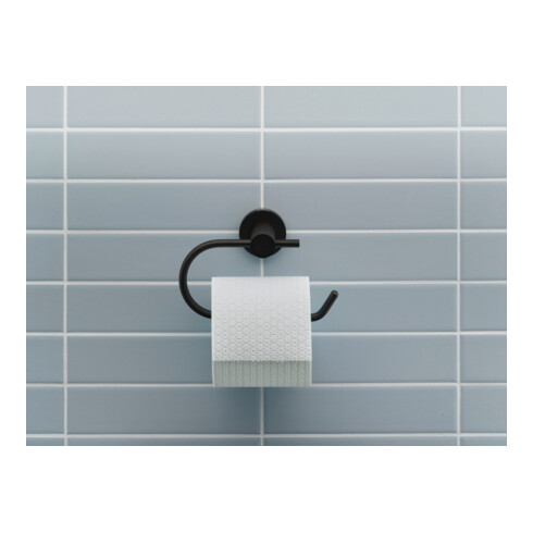 Duravit Papierhalter D-Code 16,5x6,6cm, schwarz matt