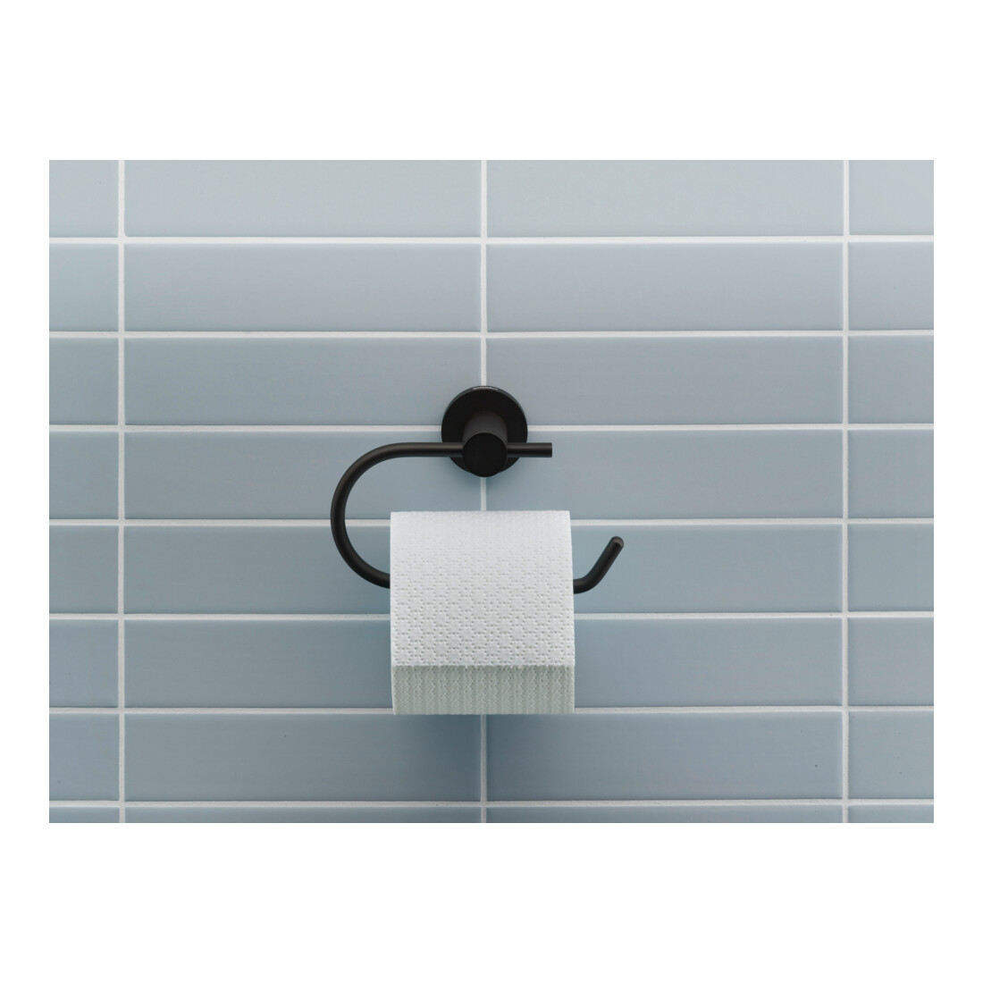 Duravit Papierhalter D-Code 16,5x6,6cm, schwarz matt