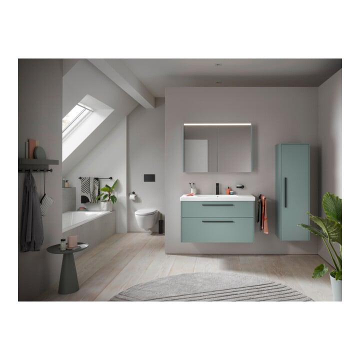 Duravit Papierhalter D-Code 16,5x6,6cm, schwarz matt