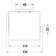 Duravit Papierhalter Karree 13,8x8,9cm, chrom-2