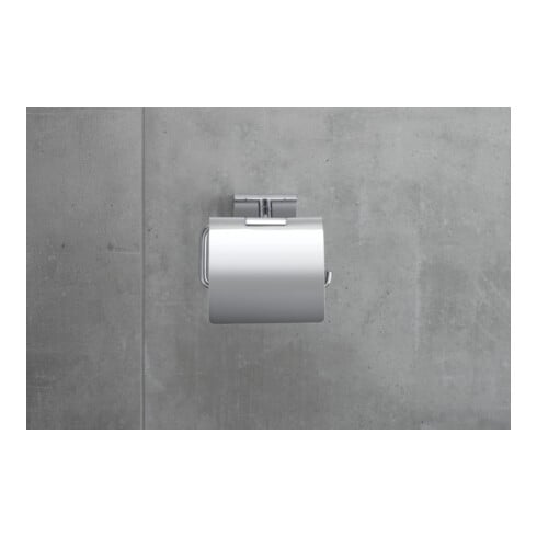 Duravit Papierhalter Karree 13,8x8,9cm, chrom