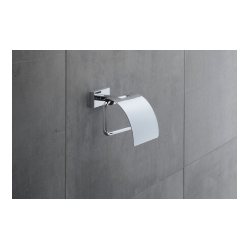Duravit Papierhalter Karree 13,8x8,9cm, chrom