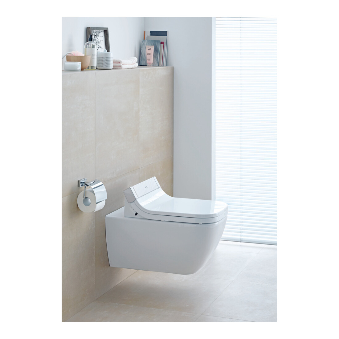 Duravit Papierhalter Karree 13,8x8,9cm, chrom