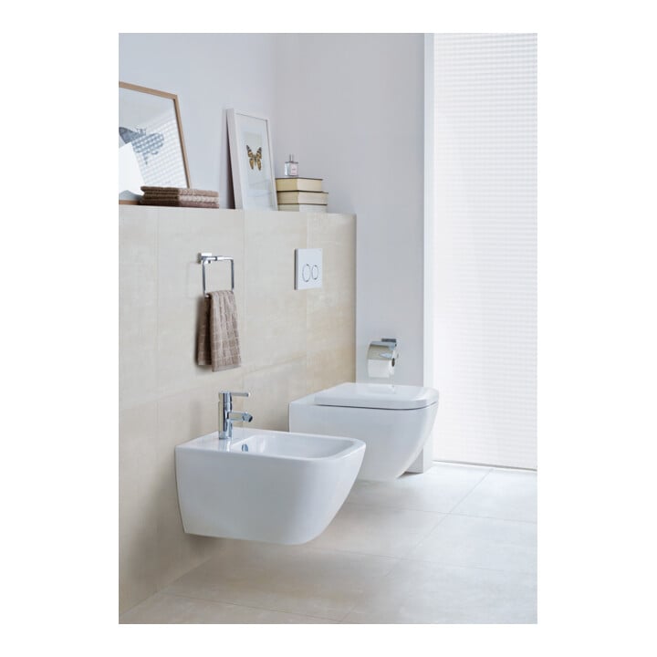 Duravit Papierhalter Karree 13,8x8,9cm, chrom