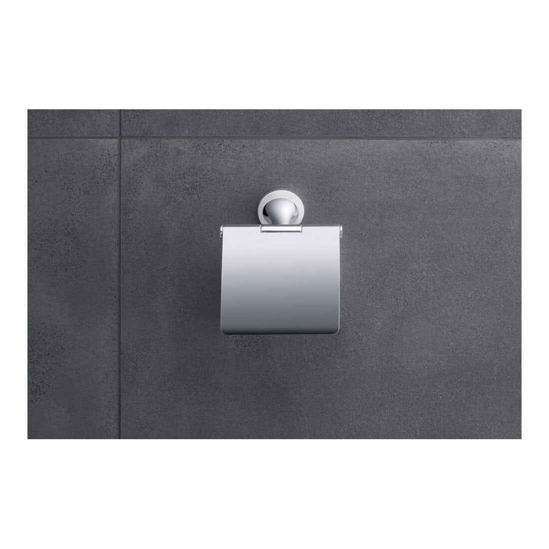 Duravit Papierrollenhalter Starck T 12,5x8,3cm, mit Deckel, chrom